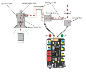 Air Pump Motor  DC 12V 370 02PM4