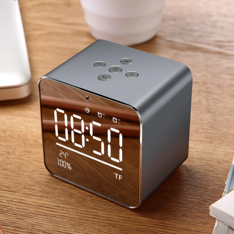 Shxx 3 Inchs Bedroom Alarm Clock, Night Light Clock , Student Home