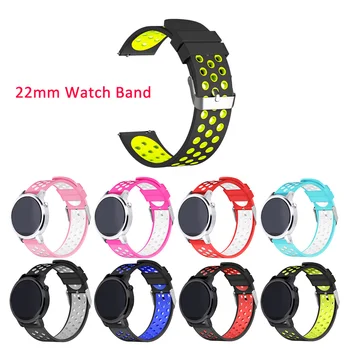 

LAOKE 22mm Wrist Strap for Samsung Gear S3 Silicone Watch Band for Amazfit Bracelet Band for moto 360 2nd gen 46mm Men