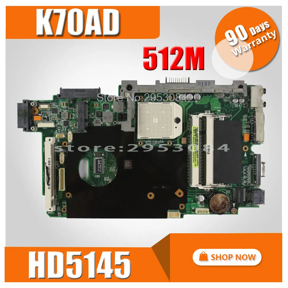 Материнская плата K70AD 512M HD5145 REV2.1/2 3 для For Asus K70 K70AB K70AF материнская ноутбука