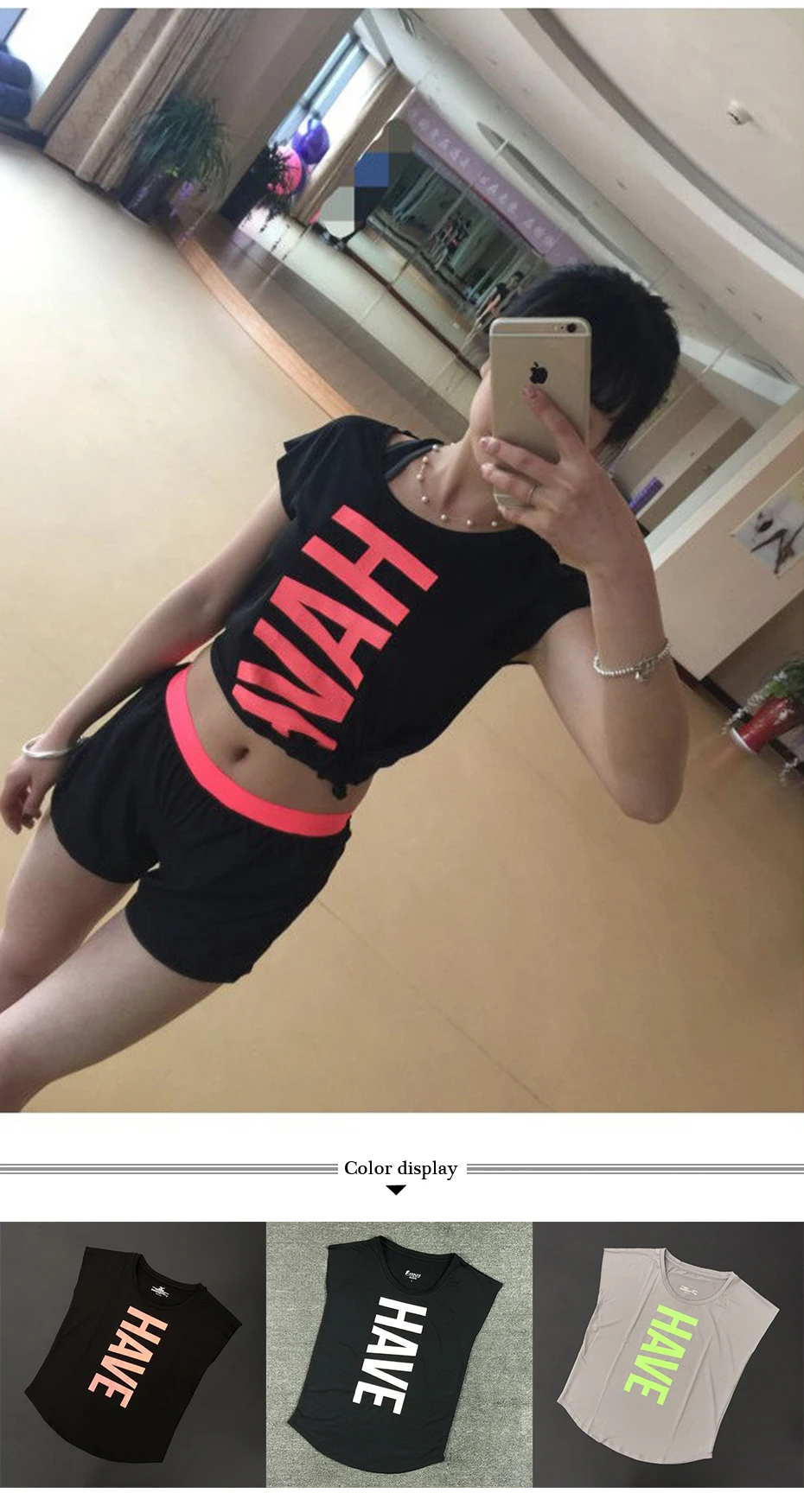 Women Yoga Shirt Sports Fitness Short Sleeve Blouse Ladies Running Loose Quick Dry Tights Tees Tops Clothing P092