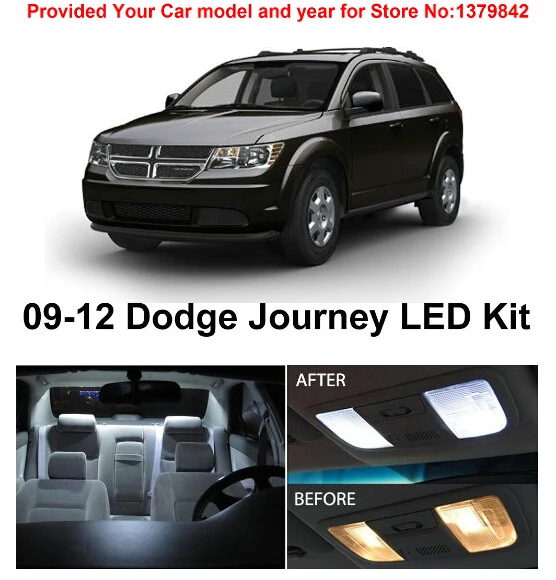 Free Shipping 7pc LED Lights car styling Hi Q Interior Package Kit For