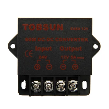 

24V to 12V 5A 60W DC DC Converter Transformer Step Down Buck Module Voltage Regulator Power Supply for LED TV Car Solar Cameras
