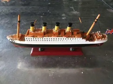 Светится в темноте Титаник готовой твердой древесины модель корабля различных размеров декоративные украшения ремесло коллекция - Цвет: I(35-5-16 cm)