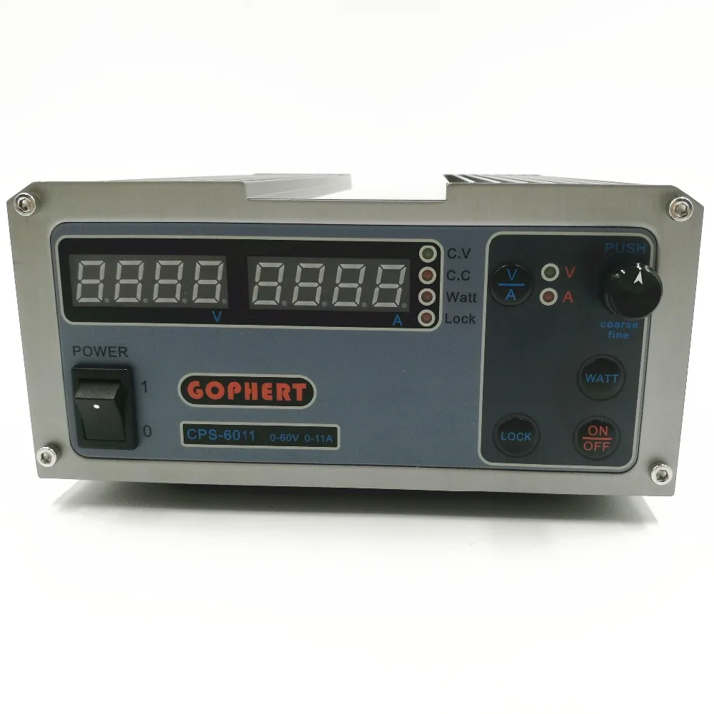 CPS-6011 60V 11A прецизионный PFC компактный цифровой Регулируемый источник питания постоянного тока лабораторный источник питания