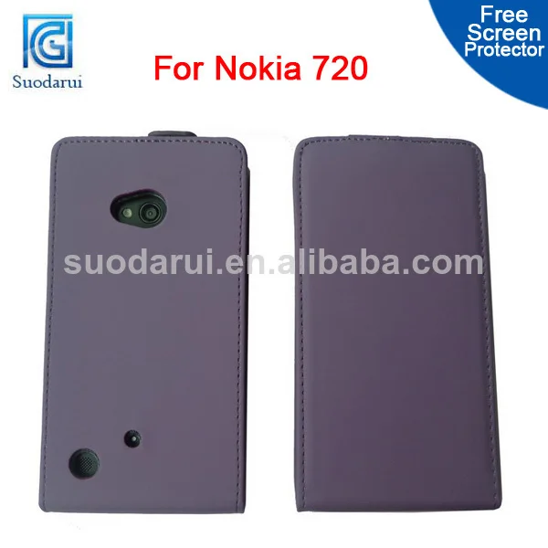 Slim Filp Leather case for Nokia Lumia 720 Mix color