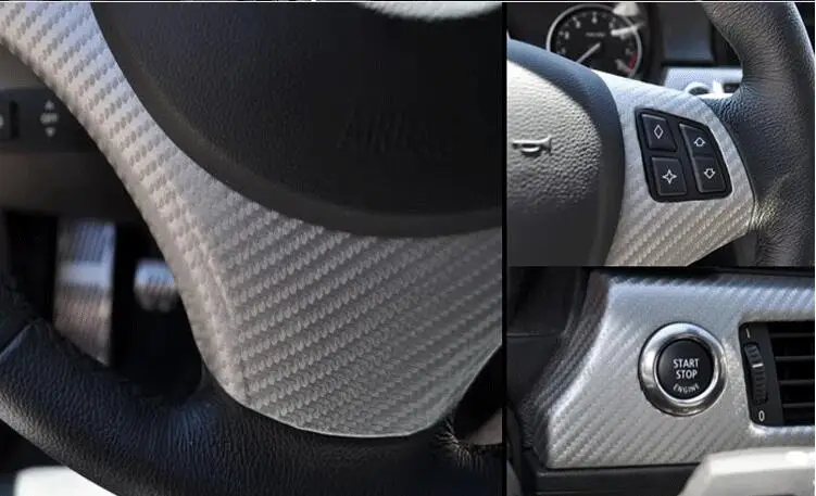 10x152cm Carbon Fiber Sticker - 3D DIY Vinyl Film for Motorcycle and Automobile Car Styling Accessories image 6