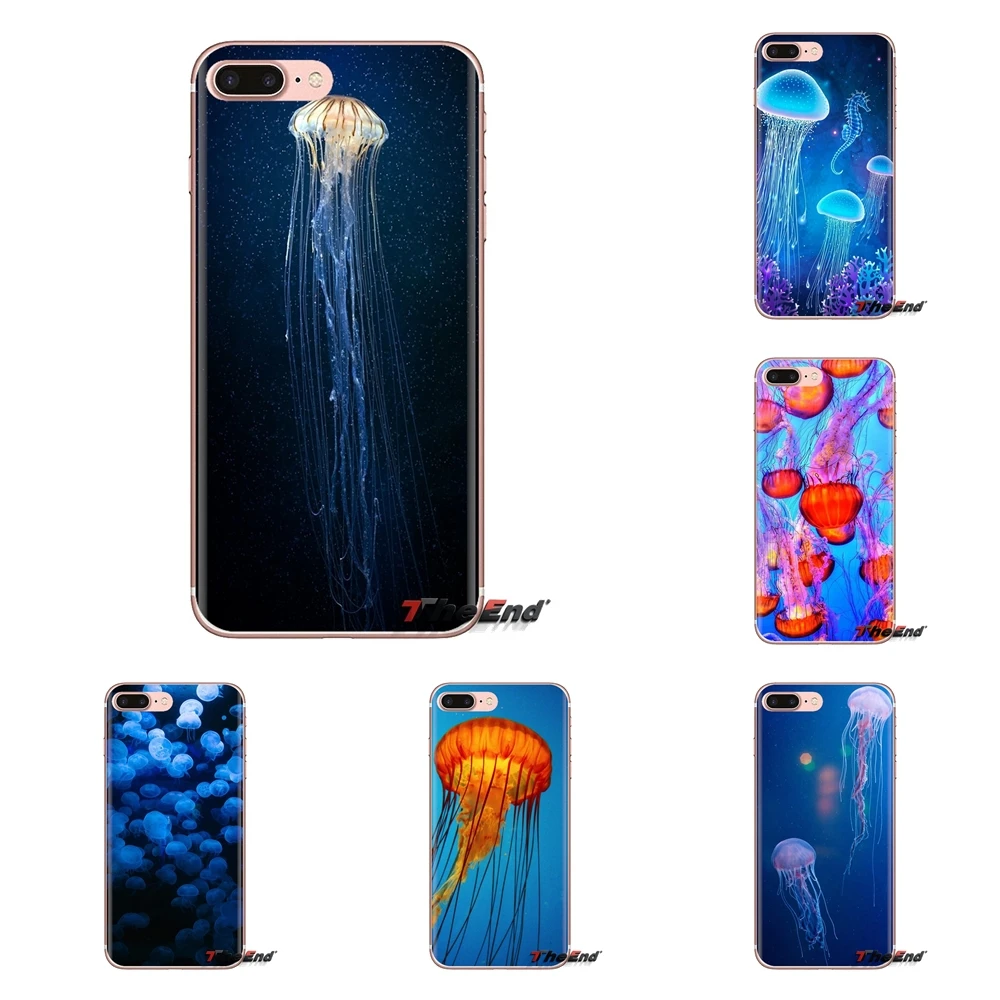 

For iPod Touch Apple iPhone 4 4S 5 5S SE 5C 6 6S 7 8 X XR XS Plus MAX Soft Silicone Case Jellyfish beauty Wallpapers for phone 2