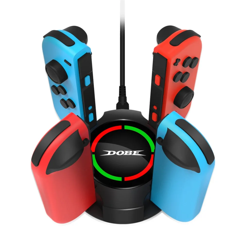 Зарядное устройство 4 в 1 для Nintendo Switch Joy con USB кабель зарядки док станция со