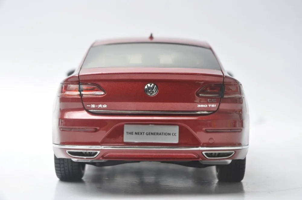 1:18 литая модель для Volkswagen VW New CC Arteon 2018 красный игрушечный автомобиль из сплава