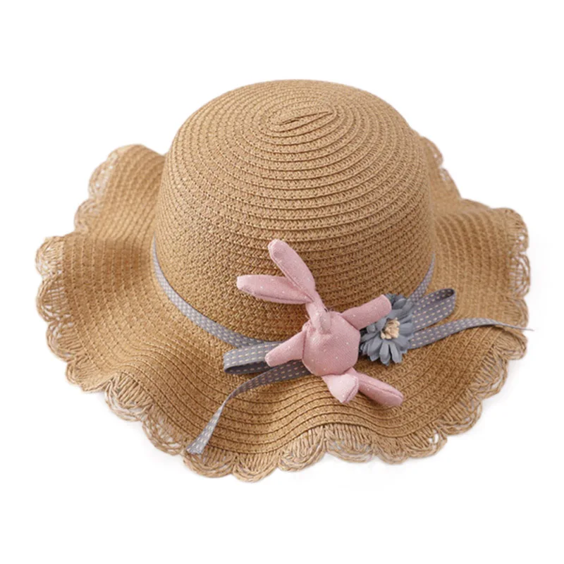 Модные летние детские соломенные шляпы Красочные кисточки-Помпоны детская пляжная кепка Детские фотографии реквизит шляпка для девочки Кепка с козырьком от солнца - Цвет: B3