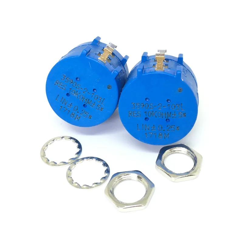 3590S-2-103L 3590S 10K ohm Precision Multiturn Potentiometer 10 Ring Adjustable Resistor 
