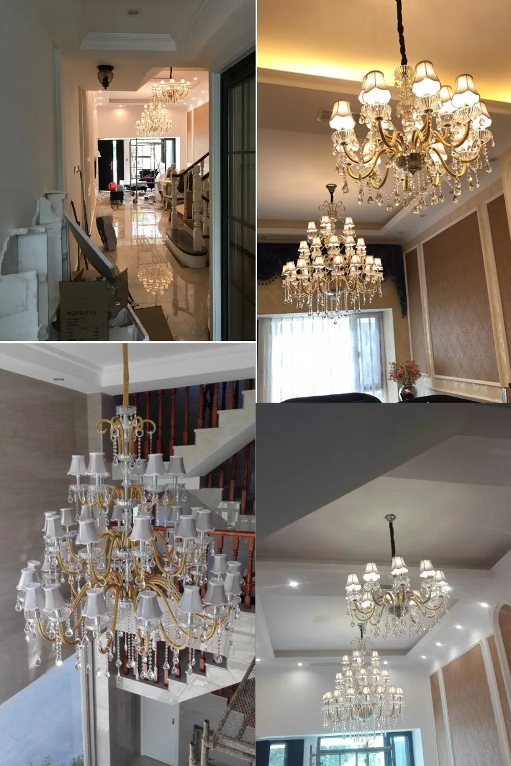 Us 2550 0 15 Off Large Chandeliers For Foyer Large Modern Chandelier Crystal High Ceiling Chandelier Lighting Modern Crystal Chandeliers For Home In