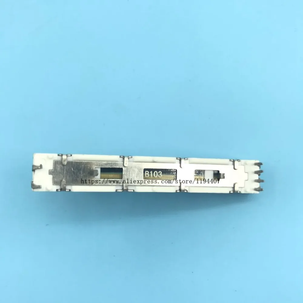 5pcs 60mm for Pioneer DJM 350 600 700 800 Push Fader Straight Slide Potentiometer DJ MIXER B10Kx2