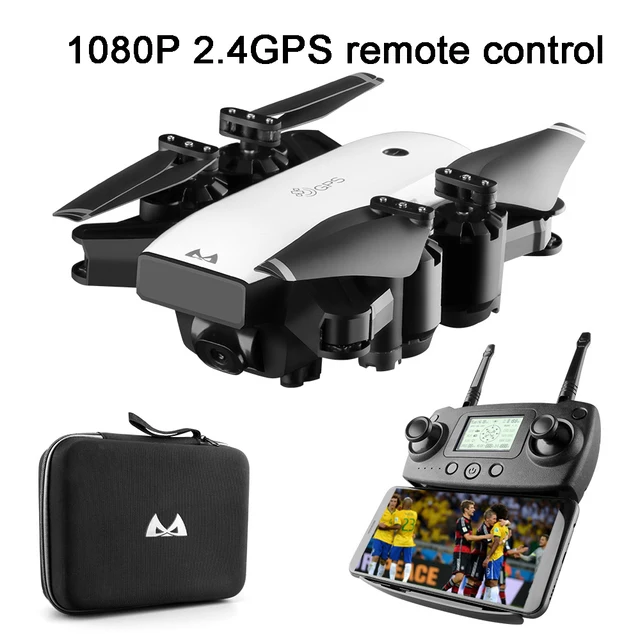 HOT Camera HD 1080P WIFI FPV RC Helicopter Drone Professional Follow Me GPS Foldable Selfie Quadcopter RTF Toys