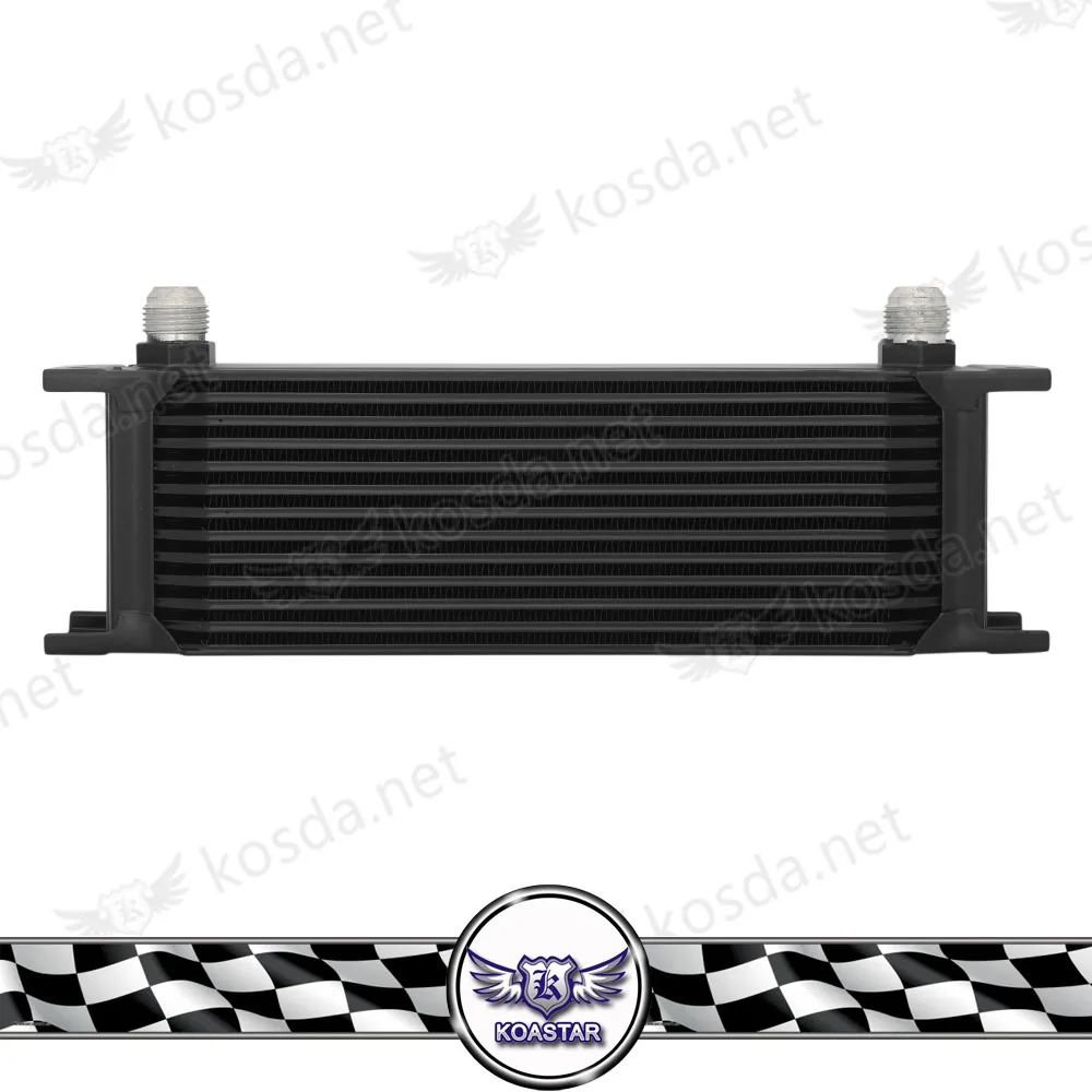 

Universal 13 Row 10AN Oil Cooler Kit British Type Egine Black Silver Oil Cooler For Car Truck