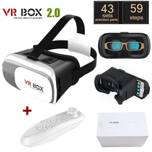 Original Google Cardboard VR BOX II 2.0 VR Gafas Realidad virtual 3D Glasses For 3.5″-6.0″ Smartphone + White Bluetooth Gamepad