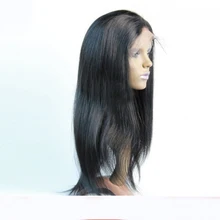 8A Silky Straight Wig Virgin Brazilian Lace Front Wig Silky Straight Glueless Human Hair Full Lace Wig With Baby Hair