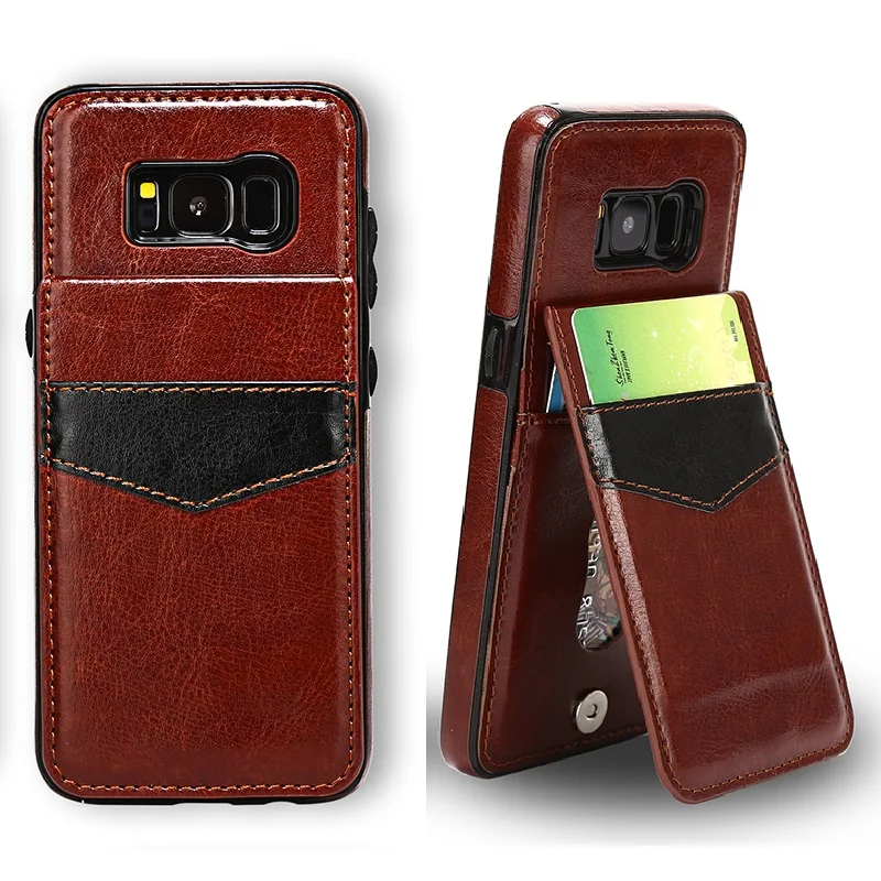 

Retro Leather Flip Wallet Cover Stand for Samsung Galaxy S9 S8 Plus S7 S6 Edge Note 8 Iphone X 8 7 Case Full Protector Business