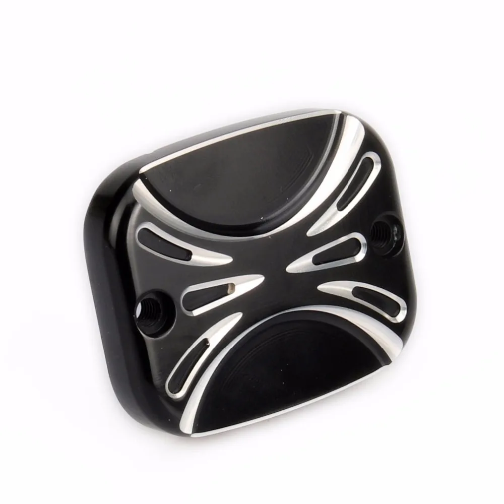 Motorcycle Brake Reservoir Master Cylinder Cover For Harley Touring