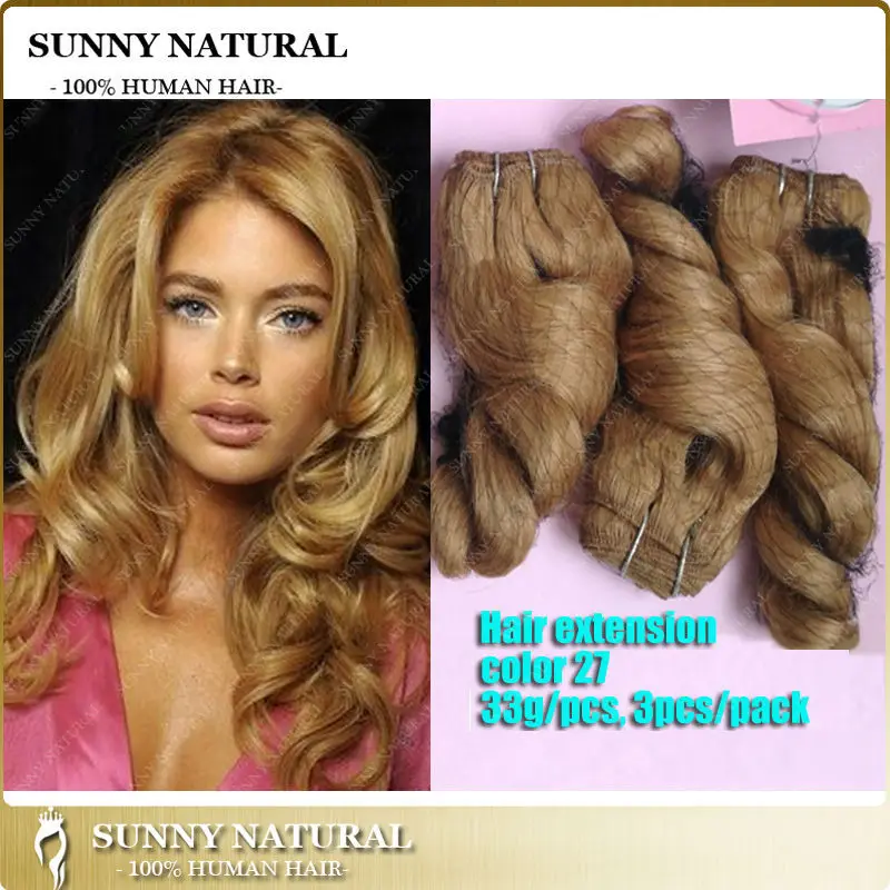 Honey Blonde Brazilian Virgin Hair 3 Pcs Brazilian Hair Bundle