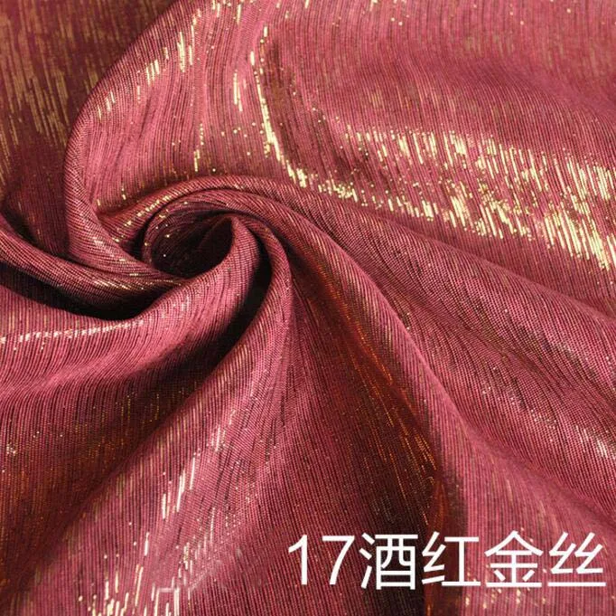 45 см* 138 см металлические мигающие трикотажные поли хлопчатобумажные ткани шантунг шелковое свадебное платье cheongsam сумка занавес материал
