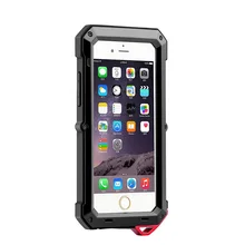 Три тяжелых защиты чехол для iPhone 6 7 водонепроницаемый ударопрочный алюминиевый магний чехол для телефона Gorilla закаленное стекло
