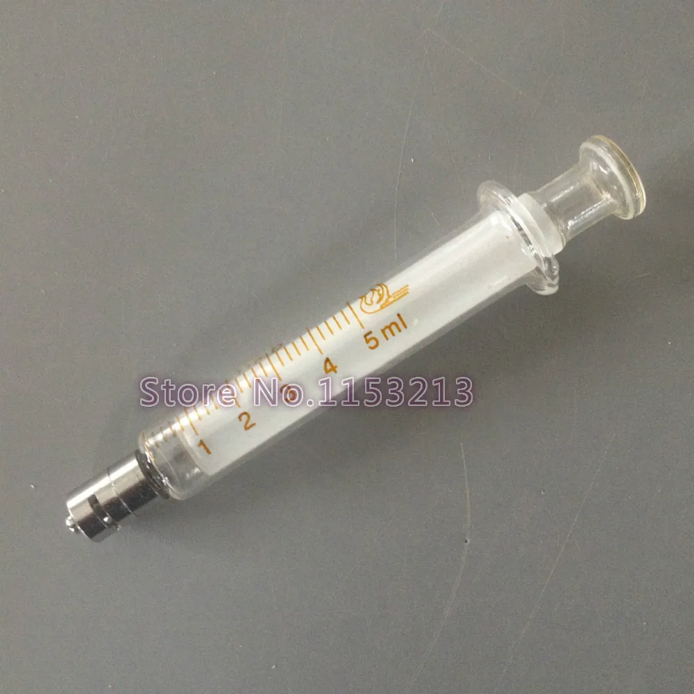 Стеклянные шприцы Ruhr с Медной головкой для инъекций, стеклянный ...