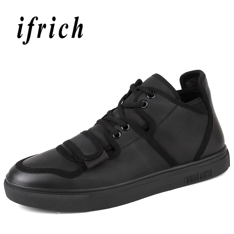 

Spring Autumn Young Casual Footwear for Men Black Male Fashion Sneakers Rubber Sole Walking Men Shoes Comfortable Platform Shoes