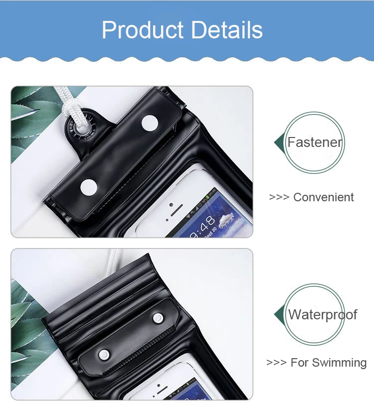 Fastener Waterproof Mobile Phone Bag