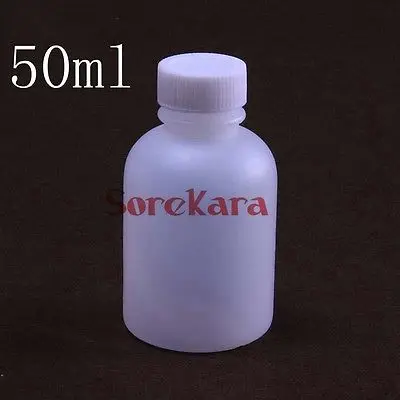 5 шт. пластиковые флаконы с винтовой крышкой 50 мл | Канцтовары для офиса и дома