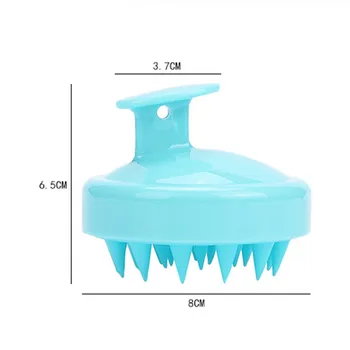 

Combs Silicone Massage Brush Shampoo Scalp Shower Body Washing Hair Professional Tool Comb Comfortable White Blue June13