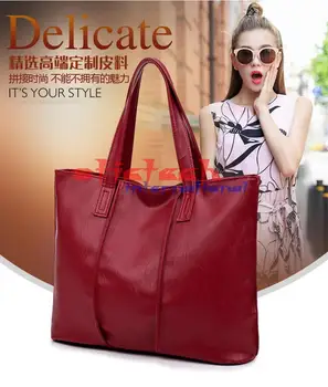 

by dhl or ems 20pcs 2017 New Fashion Women Bag Brand Women Leather Handbags Woman Large Shoulder Bags Casual Tote Bag hot