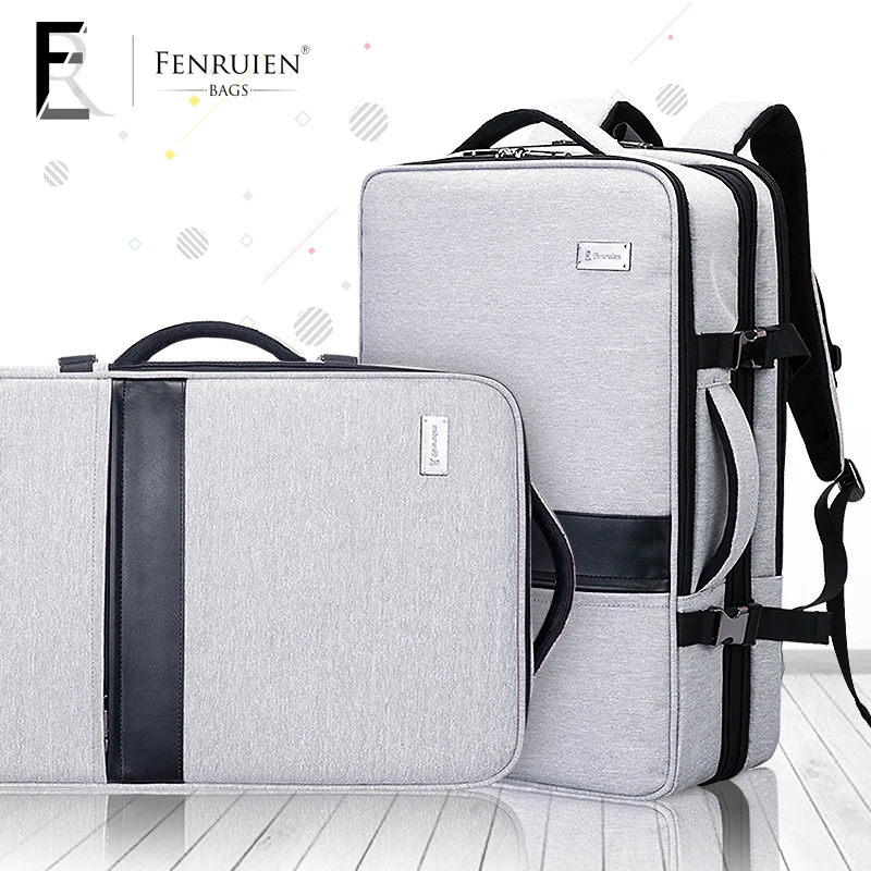 FENRUIEN hombres de negocios de Mochila 17 pulgadas portátil Mochila bolsa Mochila Triple Unisex impermeable antirrobo de hombres Mochila