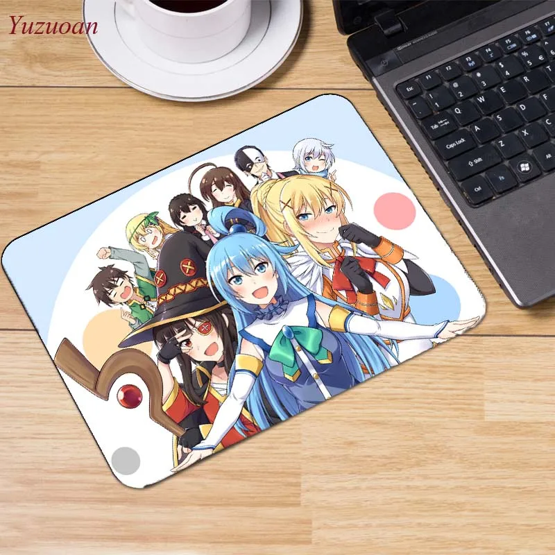 Yuzuoan большая акция Россия японский аниме Konosuba Megumin прочный резиновый коврик для мыши игровой коврик для мыши размер для 180*220*2 мм