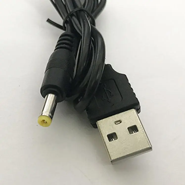 1000pcs lots Factory wholesaler for psp USB Charging Cable USB To DC 4.0x1.7mm Plug 5V Power