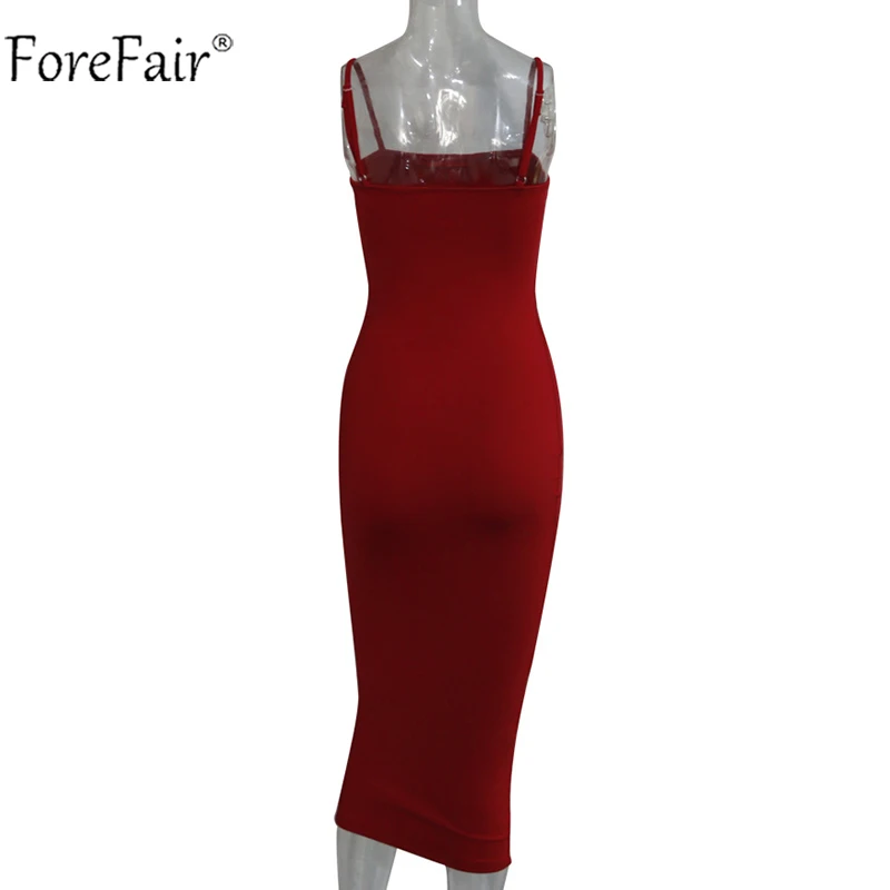 Forefair Sexy Spaghetti Strap Bodycon Midi Dress Women Summer Black White Red Sleeveless Basic Party Night Long Dress Autumn HTB1502lb7voK1RjSZFNq6AxMVXaD - Forefair Sexy Spaghetti Strap Bodycon Midi Dress Women Summer Black White Red Sleeveless Basic Party Night Long Dress Autumn