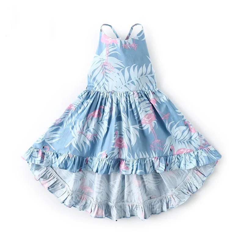 

Children's Clothing Summer Baby Girls Floral Dresses Fashion Skirt Casual Children Sleeveless Dresses Long for Holiday