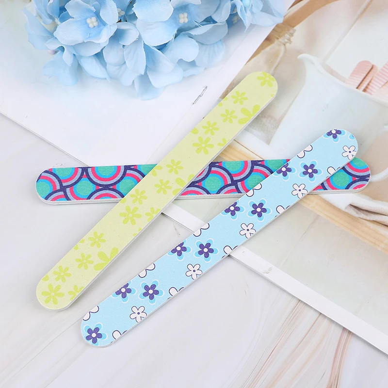 10pcs Polishing Strips Nail File Buffer Block Polishing Strips Pedicure Manicure Buffing Nail Art Tools Random Color