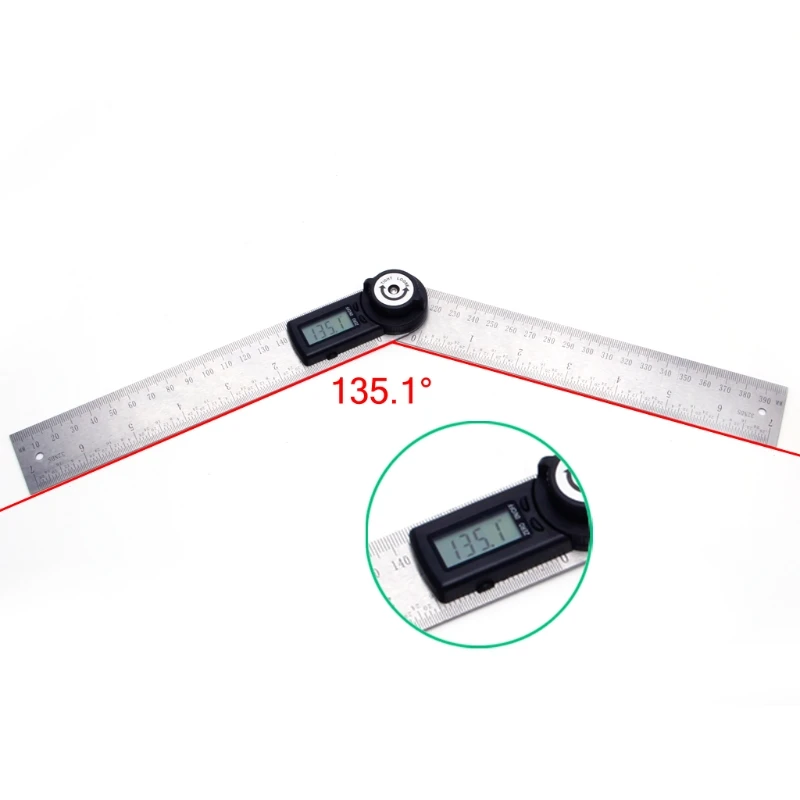 2 в 1 Цифровой Угол правитель транспортир 360 градусов мм 200 мм электронный измеритель Finder