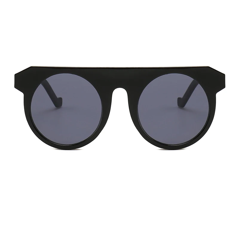 Модные черные круглые солнцезащитные очки мужские wo мужские роскошные брендовые Винтажные Солнцезащитные очки для wo мужские плоские Модные женские солнцезащитные очки УФ