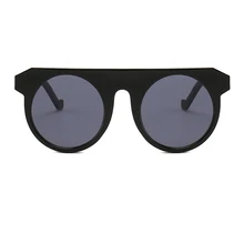 Модные черные круглые солнцезащитные очки мужские wo мужские роскошные брендовые Винтажные Солнцезащитные очки для wo мужские плоские Модные женские солнцезащитные очки УФ