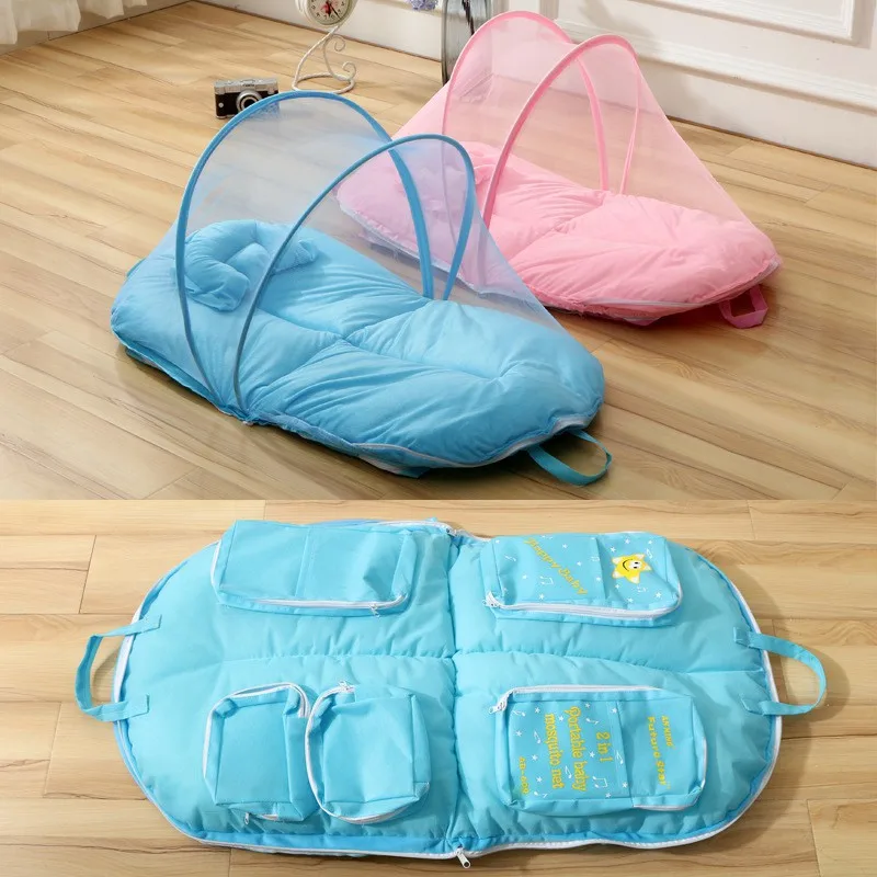 MOTOHOOD Baby Crib Tent Safety Net Crib Netting Cover - Foldable Baby Bed Mosquito Net Tent Kids Nursery baby Accessories (5)