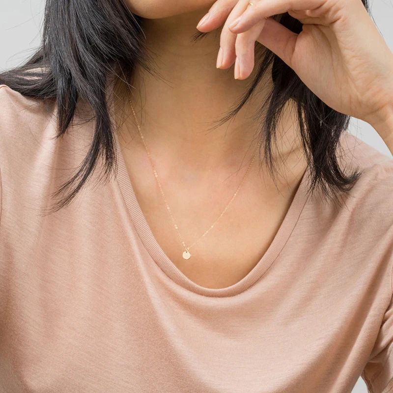 

Korean Version Of Punk Style Women's Stainless Steel Necklace Multi-layer Round Pendant Ladies Necklace Fashion Jewelry 2019