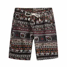 Бренд новые летние Для мужчин бермуды женские шорты модные Повседневное свободные прямые цветочный узор Пляжные шорты мужской плюс Размеры 5XL Костюмы