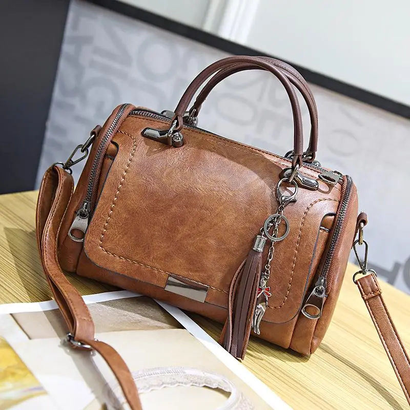 النساء حقائب مهرج الترفيه أعلى-حقائب بيد كبيرة قدرة الكتف رسول crossbody أكياس عالية الجودة شرابة السيدات اليد