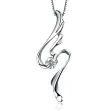 0,01 карат натуральный бриллиант 18 к белое золото женский кулон бренд GVBORI роскошные классические модные ювелирные изделия