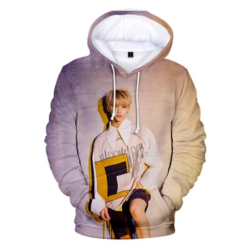 

Harajuku Stray Kids 3D Hoodie Men/Women K-pop Idol Yellow Wood Popular Hip Hop Hoodie Print Stray Kids Pullover Hooded Clothes