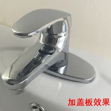 Одно отверстие Медь отверстие под одной холодной Умывальник, Раковина один коснитесь смеситель для раковины горячей и холодной кран