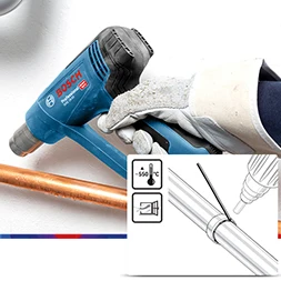 Bosch Hand-Held Hot Air Gun Car Foil Baking Gun Industrial Grade Plastic Welding Torch Digital Display Thermostat